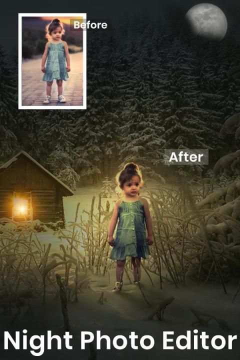Night Photo Editor screenshot 1