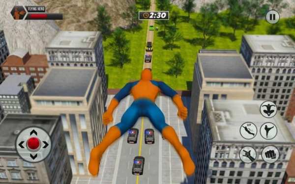Flying Spider Rope Hero: Crime City Rescue Mission स्क्रीनशॉट 9
