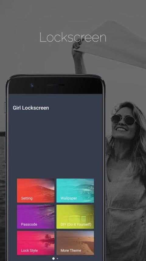 DIY GIRL PIP Photo I Lock Screen Phone X Locker скриншот 8