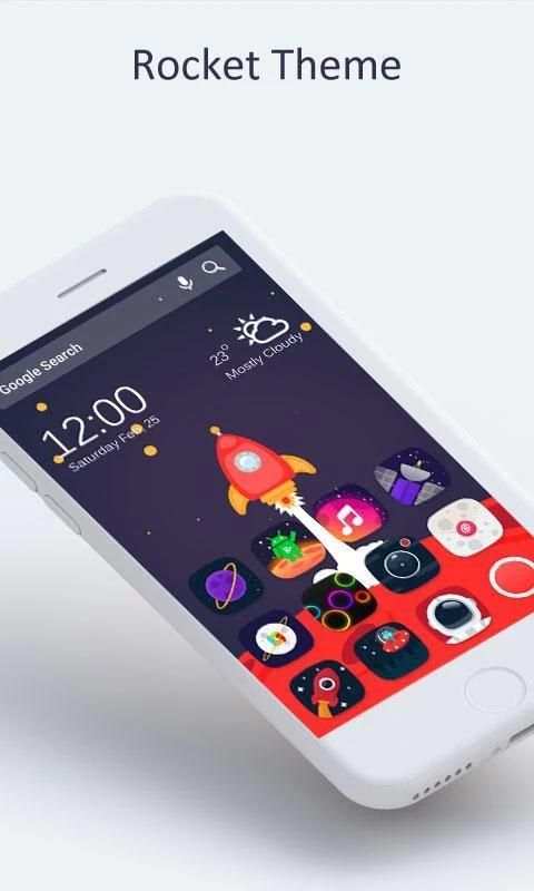 Rocket Theme for Mega Launcher screenshot 2