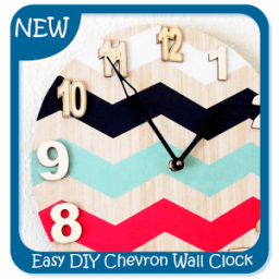 ikon Easy DIY Chevron Wall Clock