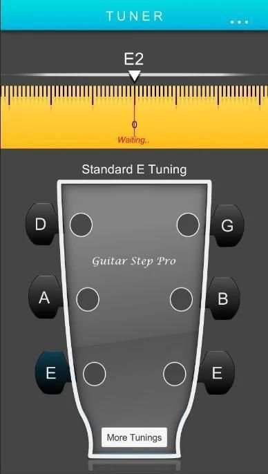 Guitar Tuner Pro. Learn guitar with Guitar Step Ap 6 تصوير الشاشة
