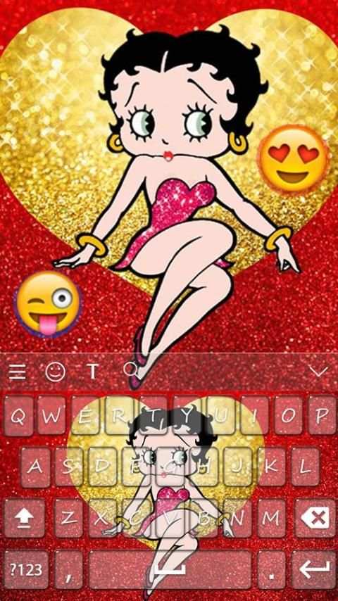 Betty Boop Keyboard Theme Emoji screenshot 4