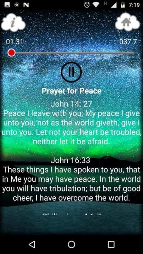 Prayer for Peace : Audio Bible Scriptures скриншот 2