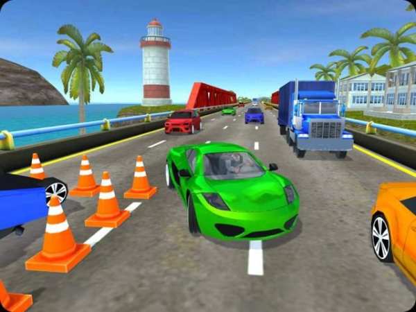 High Speed Traffic Car Driving Road Race Simulator स्क्रीनशॉट 14