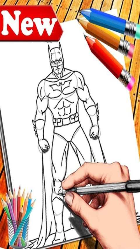 How To Draw : Batman * Anime * screenshot 5