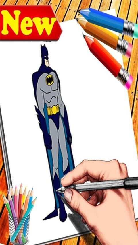 How To Draw : Batman * Anime * скриншот 2