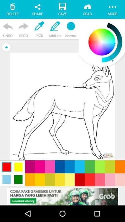 Animal Coloring For Children : Wolf Edition screenshot 1