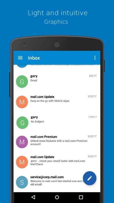 Client Mail for Mail.com 3 تصوير الشاشة