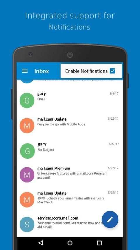 Client Mail for Mail.com 2 تصوير الشاشة