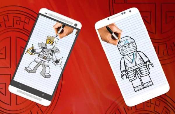 How to draw Lego Ninjago characters screenshot 1