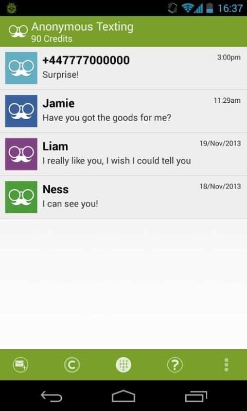 Anonymous Texting 1 تصوير الشاشة