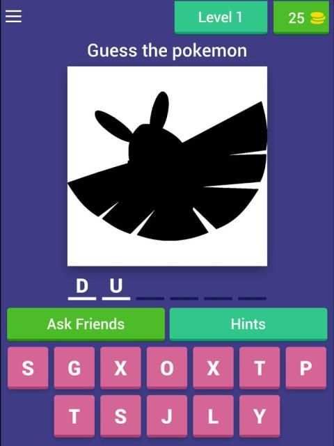 Guessing Game - Pokemon скриншот 2