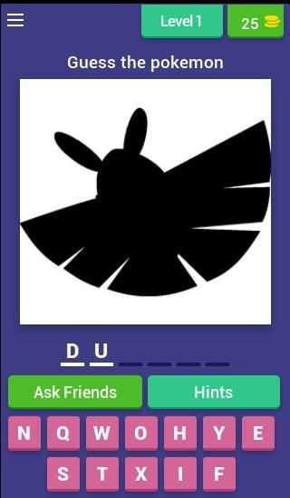 Guessing Game - Pokemon скриншот 3