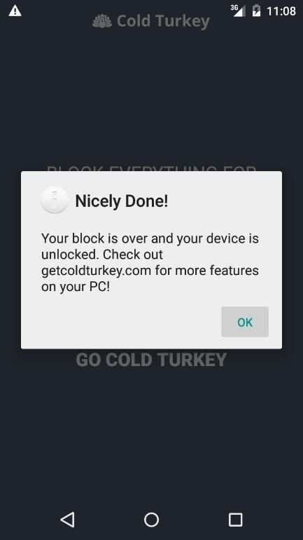 Cold Turkey скриншот 1