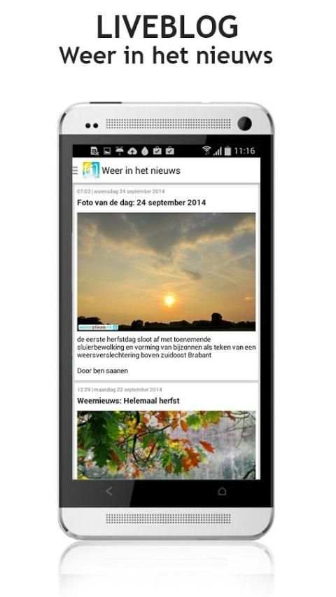 Weerplaza - complete weer app screenshot 1