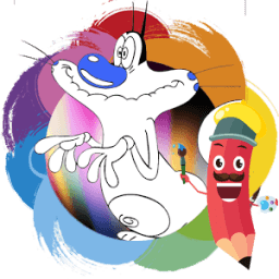 How to color Oggy Cockroaches Fans 2017 иконка