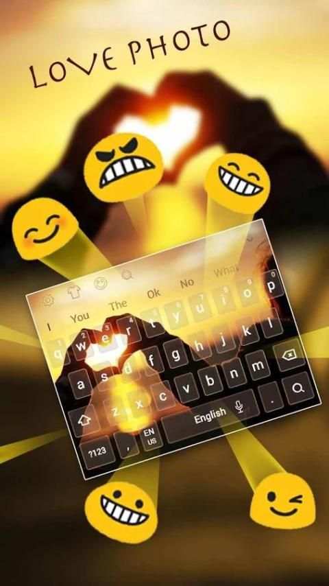 Love Photo keyboard Theme screenshot 1