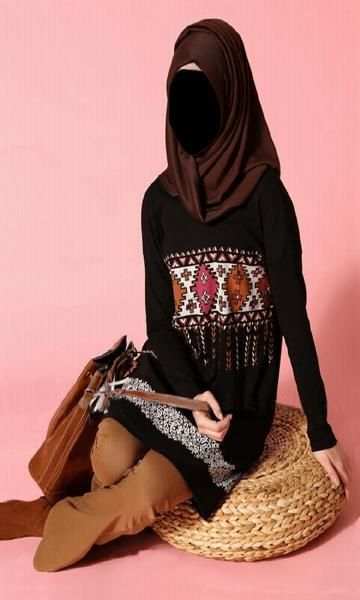 Hijab Lady Jeans Fashion Photo Frames 2 تصوير الشاشة