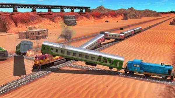Indian Train Drive Game Railway 2 تصوير الشاشة