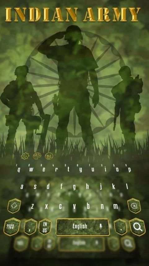 Indian Army Keyboard Theme screenshot 3