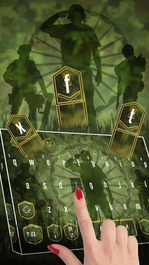 Indian Army Keyboard Theme 2 تصوير الشاشة