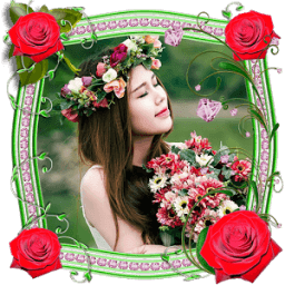 Flower Photo Frame 2018 - Rose Photo Frame 2018 иконка