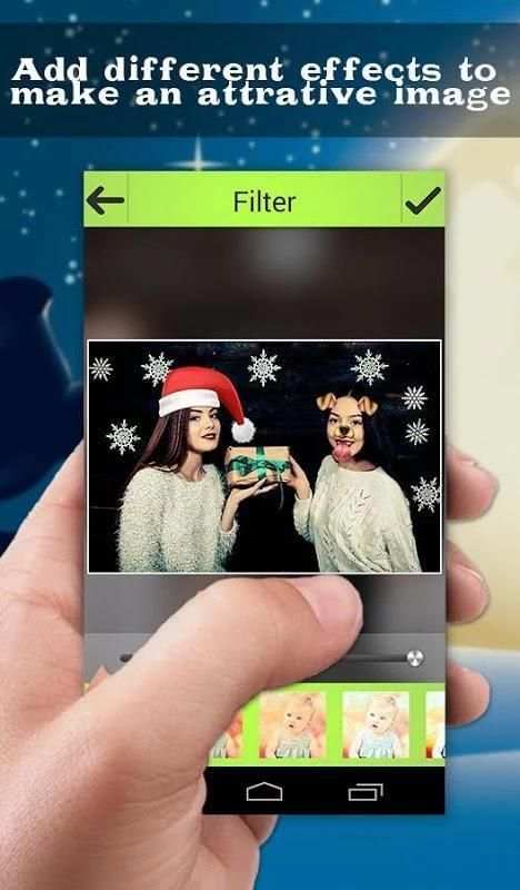 Christmas Selfie Photo Snapychat - PIP Effect screenshot 2