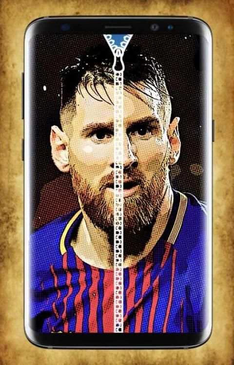 Lionel Messi Zipper Lock Screen screenshot 5