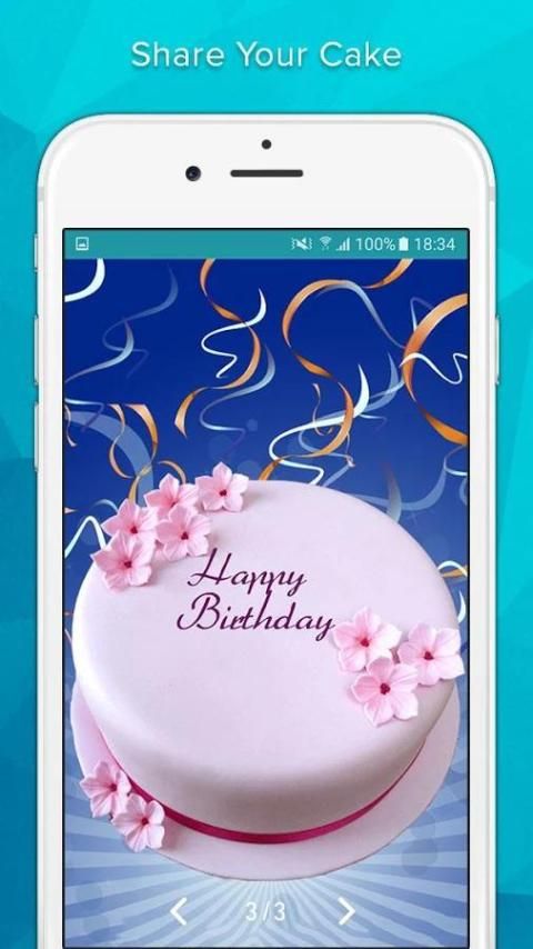 Birthday Photo Frame With Cake on the App Store
