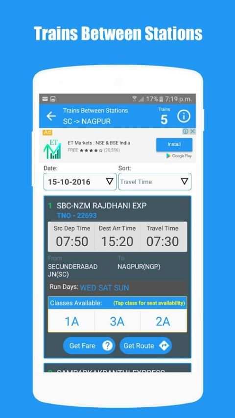 Indian Railway PNR Status screenshot 1