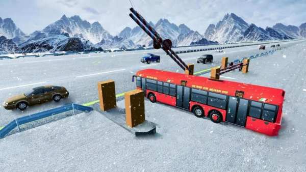 Pelatih Bis Simulator Turis Bukit Bis Mendorong screenshot 1