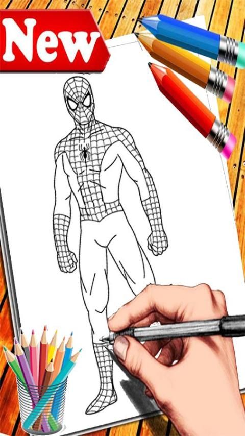 How To Draw Spiderman -Step By Step screenshot 5