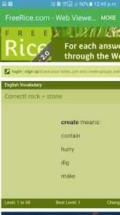 FreeRice.com - Web Viewer App स्क्रीनशॉट 2