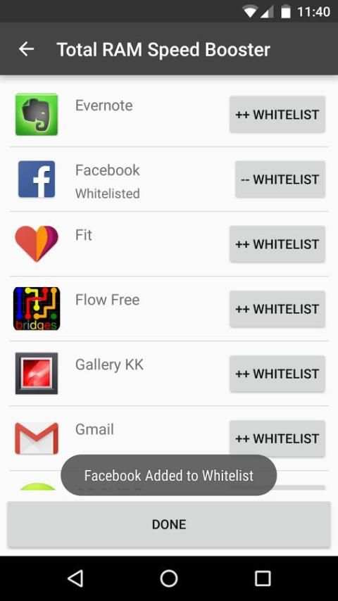 Total RAM Speed Booster Free स्क्रीनशॉट 6