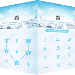 ikon AppLock Theme Snow Mountain