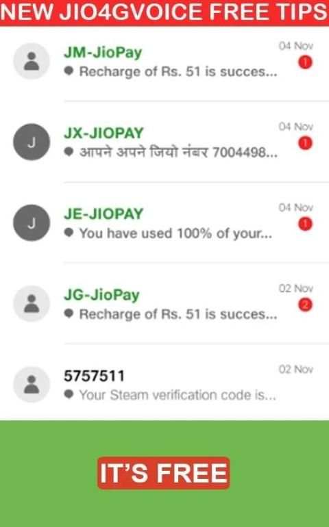 Free Jio 4g Voice Update Tips screenshot 2