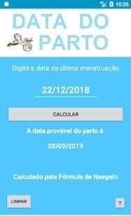 Calculadora Data do Parto screenshot 3