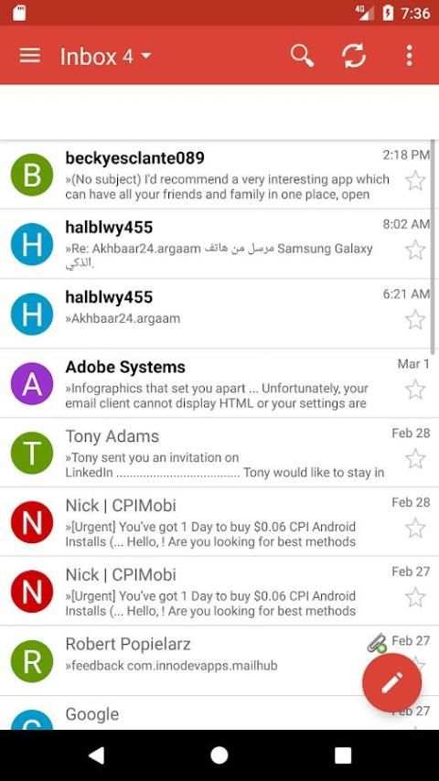 Email for Gmail App - Google Mail स्क्रीनशॉट 6