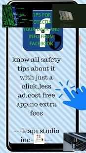 Tips for protecting personal data from facebook screenshot 1