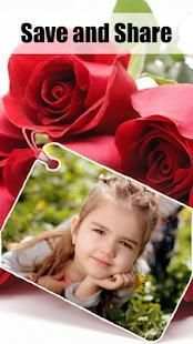Rose Flower Photo Frames : Flower Photo Editor HD screenshot 1