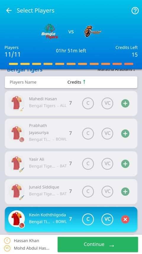 Jeet11-Play for Cricket screenshot 1