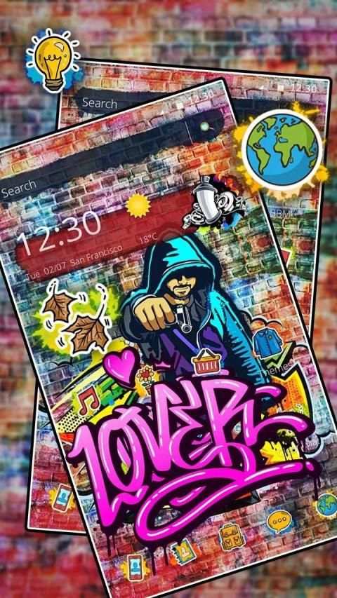 Graffiti Art Lover Theme screenshot 3