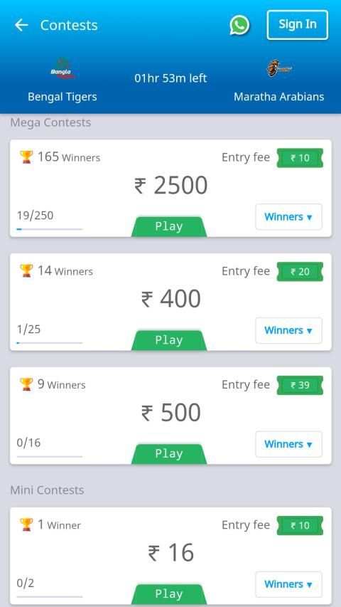 Jeet11-Play for Cricket screenshot 3