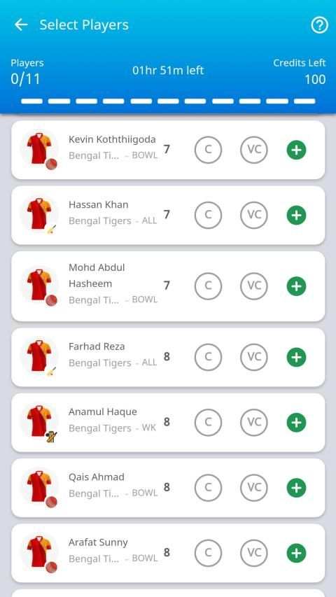 Jeet11-Play for Cricket screenshot 2