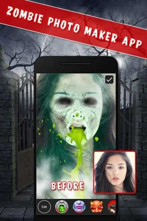 Funny Zombie Pic Editor screenshot 4