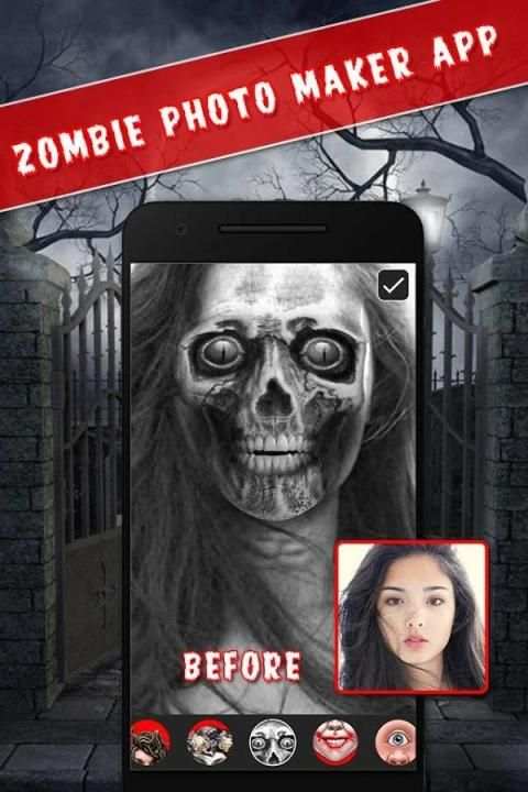 Funny Zombie Pic Editor screenshot 1