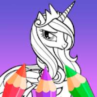 Little Pony Drawing Book For Adult