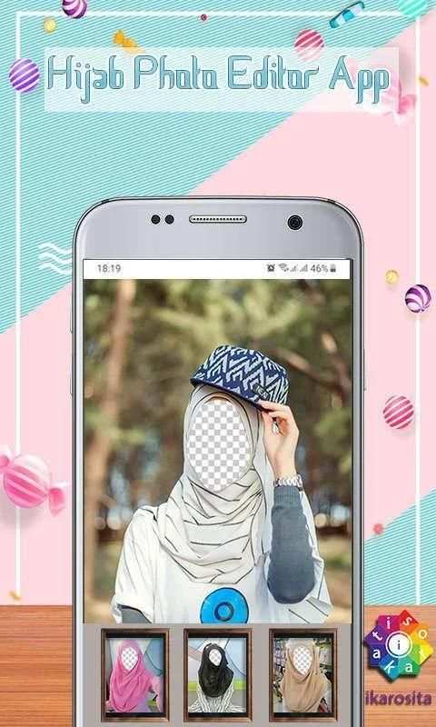 Hijab Photo Editor App स्क्रीनशॉट 2