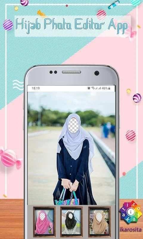 Hijab Photo Editor App स्क्रीनशॉट 1